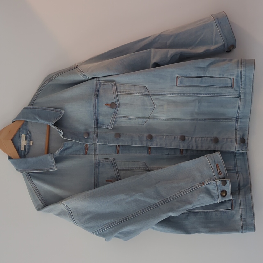 Oversized Eileen Fisher jean jacket